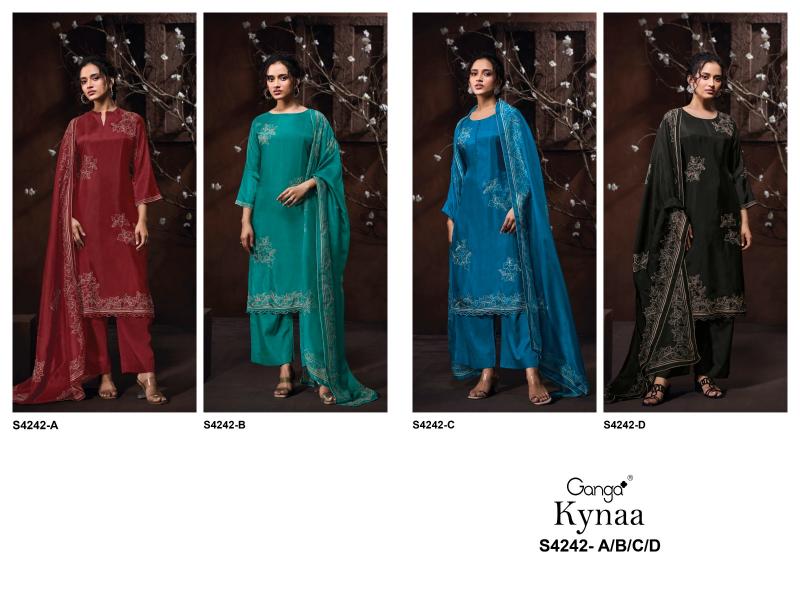 Ganga kynaa 4242 wholesale dress materials nellore